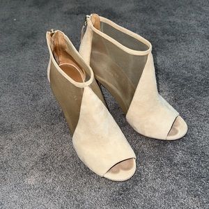 Aquazzura cream booties